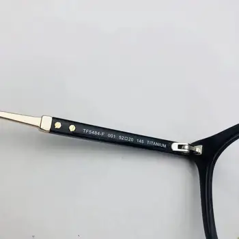 Høj kvalitet briller TF5484 sqaure briller i titanium-ramme kan precription briller nærsynethed hyperopic briller 13419
