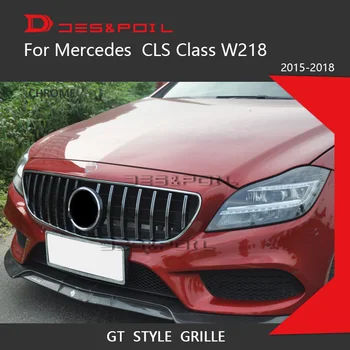 GT Grill Lodret Stil Til Mercedes Benz CLS-Klasse W218 Sedan Auto Front Gitter 2012-2018 CLS300 CLS350 CLS450 CLS500