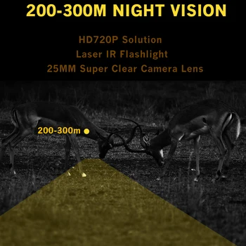 Megaorei 3 HD720P Night Vision Jagt Rifle anvendelsesområde Optik Nat Syne Dyreliv Jagt Kamera 850nm Infrarød Laser INFRARØDE Teleskop