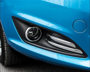 Zlord Bil Chrome, tågelygter Beskyttelse Mærkat Tåge Lygter Dekoration Dække Klistermærker til Nye Ford Fiesta - 2017 Dele