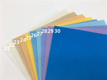 40pcs/sæt 40 farver Polyester Filt Stof Klud DIY Håndlavet Syning Home Decor Materiale, Tykkelse 1mm Mix Farve