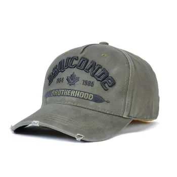 DSQICOND2 Cap Bomuld DSQ Breve Casquette Hat Broderi 2019 Sort Far Hip Hop Baseball Cap Snapback Hat Hætte til Mand Kvinde med hat