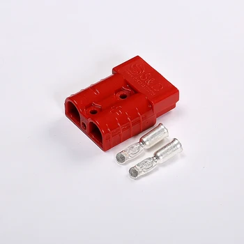 4stk/masse 50A 600V 2 pin kabel plug Bil Batteri Stik Plug med terminal Tilsluttes Til Gaffeltruck Stacker electrocar