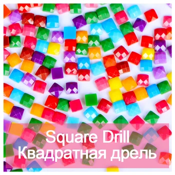 Fuld Square bor 5D DIY Diamant maleri Gril i paraplyer Broderi Mosaik Cross Stitch Rhinestone udsmykning HYY