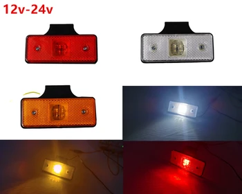 10stk 12v 24v, Amber Clearance sidemarkeringslys Indikator 4 LED Til Båd Trailer Lastbil Bus Signal lys til at tænde lyset