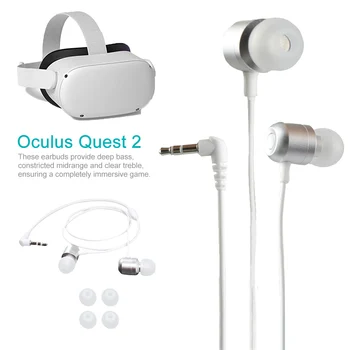 Høj Ydeevne Dyb Bas VR Briller Kabelforbundne Hovedtelefoner I Øret Professionel 3D-Stereo Underholdning Klar Lyd For Oculus Quest 2