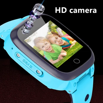 Børn Tracker 4G Smart Ur GPS WIFI positionering videoopkald Vandtæt SOS-opkald HD-kameraet tracker Dreng Pige Smart ur T8 1stk
