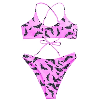 Høj Talje Bikini 2020 Push Up Leopard Badedragt Kvinder Brazilian Bikini Sæt Badetøj Bat Sexet Badedragt Mænd