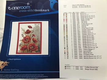 11/14/18/27/22/25/28CT dejlige smukke tælles cross stitch kit nellike nelliker rød blomst