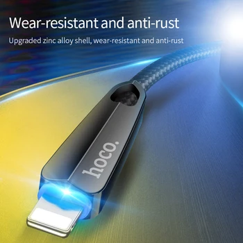 HOCO usb kabel til iphone kabel-X 11 Pro Max 8 7 6 ipad mini smart power off LED-hurtig opladning kabler, oplader data adapter