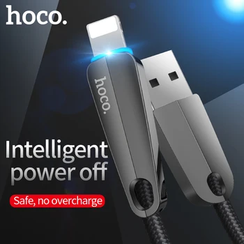 HOCO usb kabel til iphone kabel-X 11 Pro Max 8 7 6 ipad mini smart power off LED-hurtig opladning kabler, oplader data adapter
