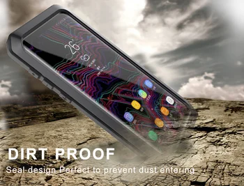 Heavy Duty Beskyttelse Doom Metal Rustning Aluminium taske til Samsung Galaxy S9 S8 Plus S7 S6 Kant S5 Note 3 4 5 8 9 Stødsikkert Dække