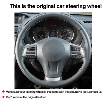 Bil Auto Steering-Wheel Dækning For Subaru Forester 2013 - 2016 Outback 2013 - Arv 2013-XV 2013-Impreza 2012-2016