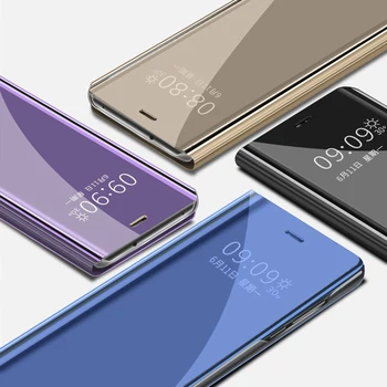 Taske til Samsung Galaxy A31 A51 A71 A21S smart flip Mirror cover til Samsung A50 A41 A11 A01 En 51 71 stå bog protector dækker