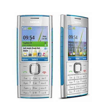 Nokia X2-00 Mobiltelefon Bluetooth, FM-MP3-MP4 Afspiller Originale Nokia X2 Støtte russiske Tastatur Billige Mobiltelefon Ulåst