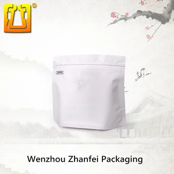 Kina Fabrikken coffee bean aluminium folie zip-lock pose med ventil emballage pose trapezform genlukkelig composite tasker