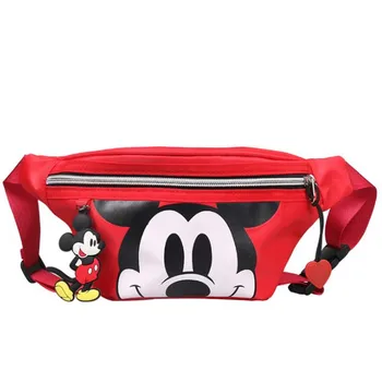 Disney ' s nye Mickey mænd og kvinder bælte taske Mickey Mouse skuldertaske brystet taske drenge piger håndtaske