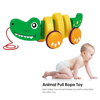 Baby Walker Legetøj Dyr træktov Toy Multi-funktion Tidlig Uddannelse Legetøj