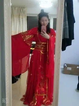 Nye Ankomst Animationsfilm Tian Guan Ci Fu Xie Lian Cosplay Kostume Rød Bryllup Kjole Halloween Kostumer til Kvinder Kinesiske Antikke Hanfu