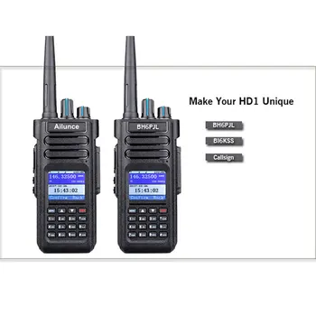 Tilpas unikke kaldesignal klistermærke til Ailunce HD1 DMR-Radio Skinke Radio IP67 Vandtæt Digital Walkie Talkie