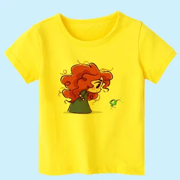 Vogue Tegneserie Design Børns Sjove T-shirts Lille Prinsesse Print Drenge Piger Søde Toppe t-Shirts Børn Nye Casual Tøj Til Baby