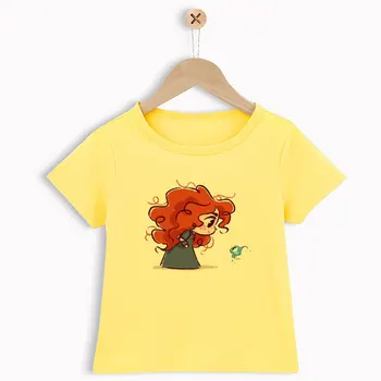 Vogue Tegneserie Design Børns Sjove T-shirts Lille Prinsesse Print Drenge Piger Søde Toppe t-Shirts Børn Nye Casual Tøj Til Baby
