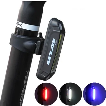 Genopladelige LED-USB-Mountain Bike baglygte Baglygte Sikkerhed Advarsel Cykel baglygte Nat Riding advarselslamper 3colors 13894