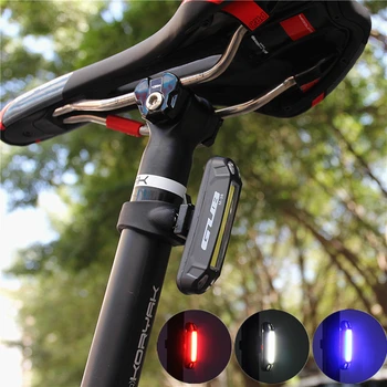 Genopladelige LED-USB-Mountain Bike baglygte Baglygte Sikkerhed Advarsel Cykel baglygte Nat Riding advarselslamper 3colors