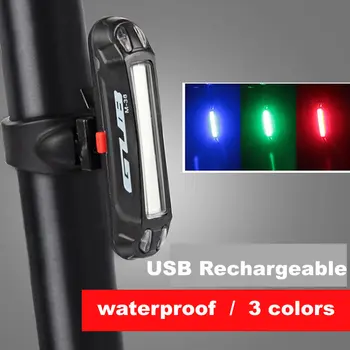 Genopladelige LED-USB-Mountain Bike baglygte Baglygte Sikkerhed Advarsel Cykel baglygte Nat Riding advarselslamper 3colors