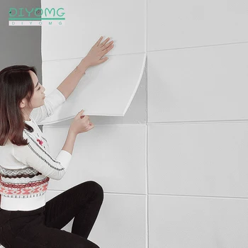 Stue, Soveværelse selvklæbende Wall Stickers 3D Vandtæt PVC Tag, Loft, Tapet Fast Farve Marmor Wall Stickers Paneler
