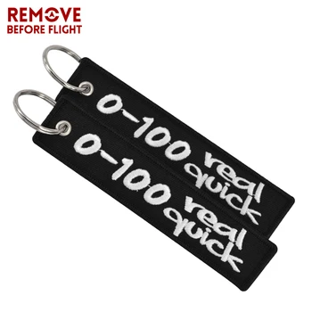 Mode Nøglering 0-100 Rigtig Hurtig Broderi Bagage-Tag porta chaves Nøglen Kæde Nøglering 10 STK/MASSE til Bil Tilbehør