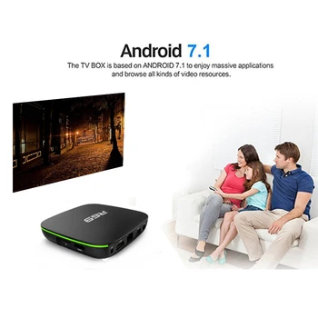 R69 Smart Android 7.1 Tv Boks 2.4 G Wifi H3 Quad-Core Set-Top-Boks 1080P Hd 3D-Film Media Player Eu Stik