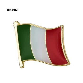 Italien flag pin revers pin-badge 100pcs en masse Broche Ikoner AA-0206