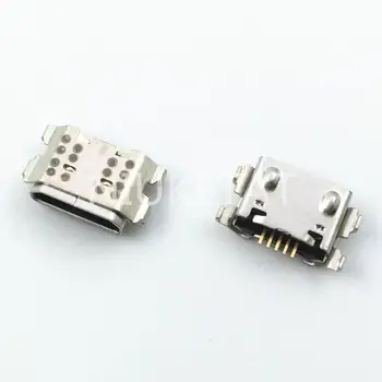 50stk Mikro-USB-5Pin Jack-Stik stik Data opladning port hale stik Til Samsung Galaxy A01 A015 A015F/DS Mini-USB-Stik 13978