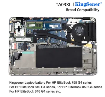 KingSener TA03XL Bærbar computer Batteri Til HP EliteBook 755 G4 840 G4 848 G4 850 Serie HSTNN-IB7L HSTNN-LB7J 854047-421 11.55 V 51WH