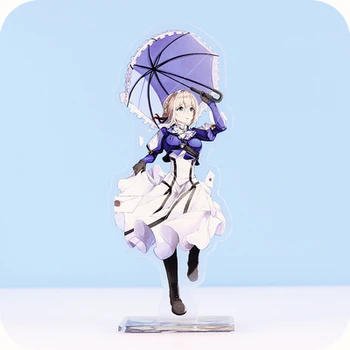 Anime Violet Evergarden Gennemsigtig Akryl Står Figur Desktop Indretning Samling Model Legetøj Dukke Gaver Cosplay