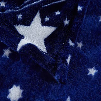 55Bright stars sengetæppe blanke Høj Tæthed Super Blød Flannel Tæppe til for den sofa/Seng/Bil Bærbare Plaider