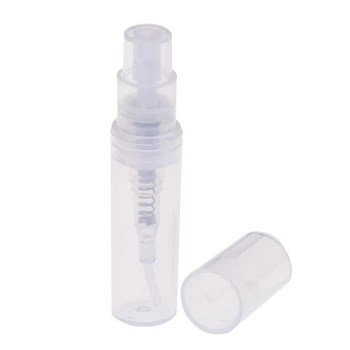 Mini Transparent 2 ML Spray Plast Flaske Spray Parfume Tom Prøve Flaske Velegnet til Rejser Part 60Pcs