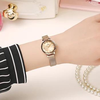 2020 WWOOR Ure Kvinder Luksus Mærke Rose Gold Stilfuld Kjole Ur Damer Afslappet Quartz armbåndsur Til Kvinder Gaver Reloj Mujer