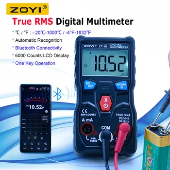 ZOYI ZT-5B Trådløse Digitale Multimeter Auto-Lige True RMS-6000 Tæller Voltmeter Volt Amp Ohm Hz NCV Diode Kapacitans Temp