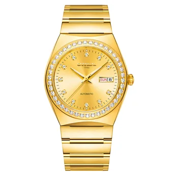 Karneval Automatic Ur til Mænd med Diamant Golden Mekanisk Ur Herre Ure Top Mærke Luksus Armbåndsur reloj hombre