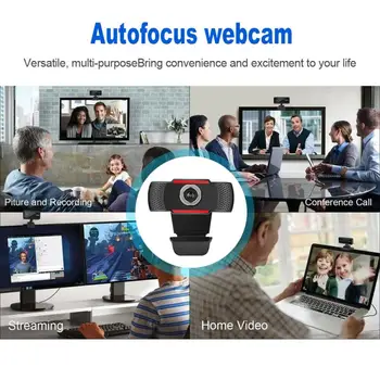 USB-Computer, Webcam Full HD 720/1080P Webcam-Kamera Digital Web Cam Med Micphone Til Bærbar Desktop PC Drejelige Kamera