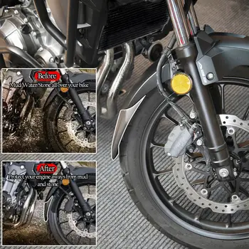 Motorcykel forhjulet Hugger Skærmen Splash Guard Beskytter Fender Extender Udvidelse Mudflap Dækning for Honda CB500X 2019 2020