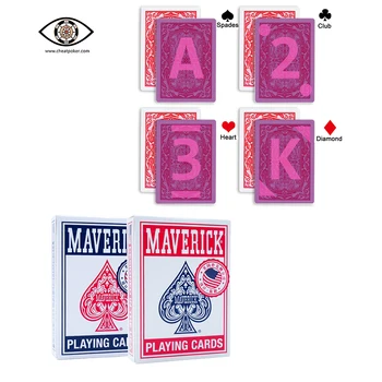 MAVERICK, der er Markeret spillekort til infrarød kontakt linse, anti cheat poker, magic tricks dæk