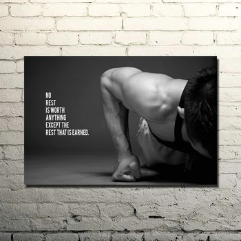 Bodybuilding Motiverende Citat Art Silk Plakat Print 13x20 24x36 Inches Fitness Rum Udsmykning Fitness Sport Billede 02-60