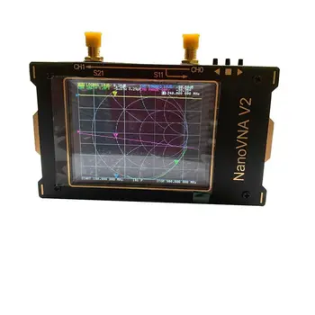 3,2 tommer 3G Vector Network Analyzer 50KHz~3GHz S-A-A-2 NanoVNA V2 Antenne Analyzer Kortbølget HF, VHF, UHF Dupleksenhed Filter + Batteri
