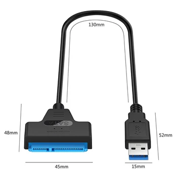 Black SATA-USB3.0 Konverter USB 3.0-2.5