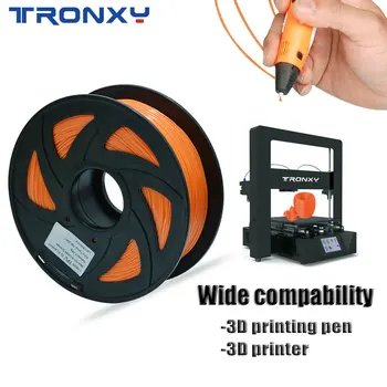 Kæmpe salg Tronxy 3d-printer Filament 3D TPU Fleksibel TPU Filament 1.75 mm 2.2 LBS (1 KG) Materiale TPU Flere Valg af Farver 14227