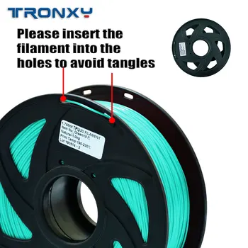 Kæmpe salg Tronxy 3d-printer Filament 3D TPU Fleksibel TPU Filament 1.75 mm 2.2 LBS (1 KG) Materiale TPU Flere Valg af Farver