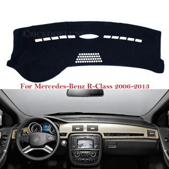 Dashboard Dækker Beskyttende pude til Mercedes Benz F-Class 2006~2013 Tilbehør til Bilen Tæppe R-Klasse R280 R300 R320 R500 R63 2012 1430